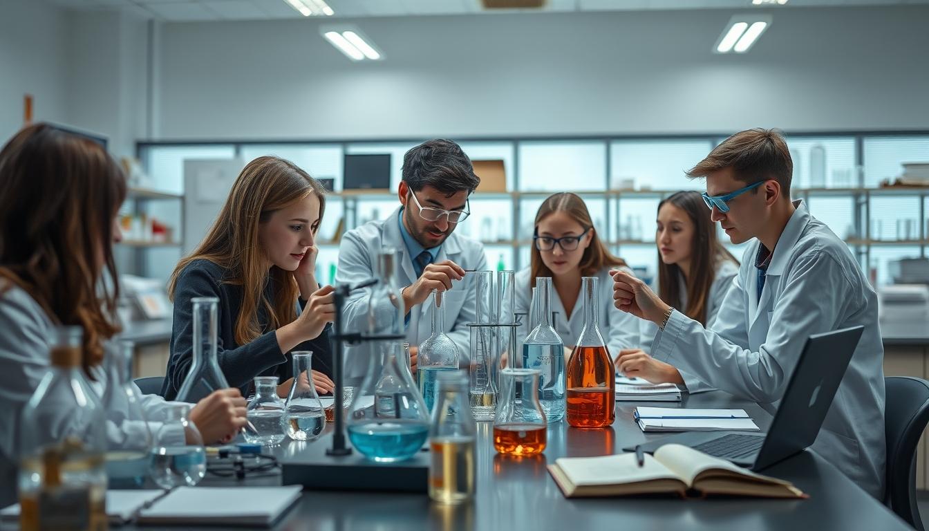 Student developing practical and academic skills