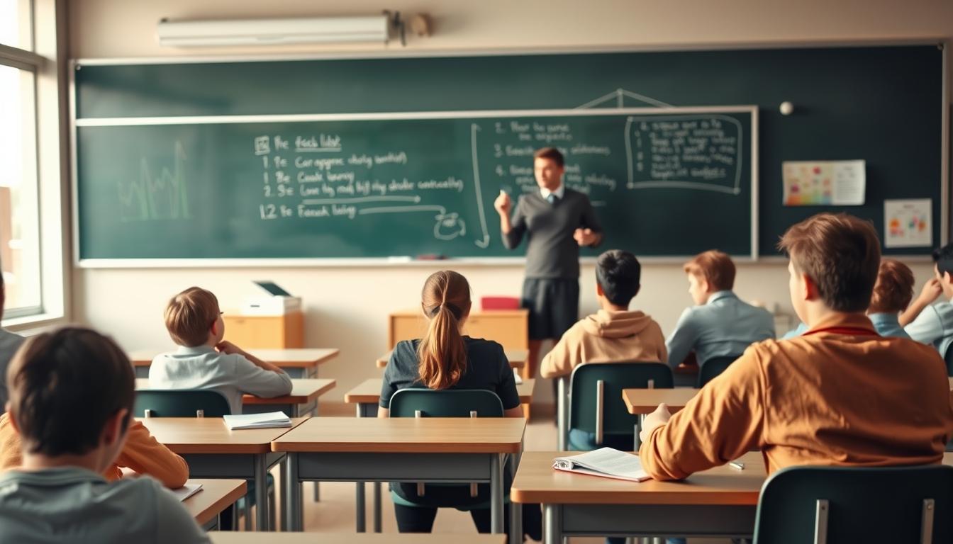 Student preparing for exams with study materials
